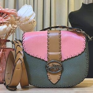 Coach Georgie Colorblock Saddle Bag